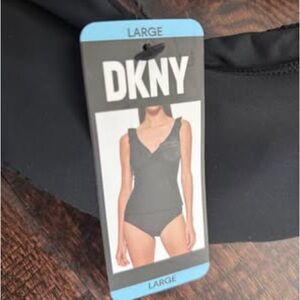 DKNY Elegant Black One-Piece Swimsuit